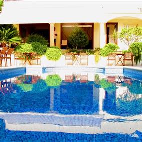 10 bedroom waterfront villa with pool near Dobrota, Kotor Bay, sleeps 22